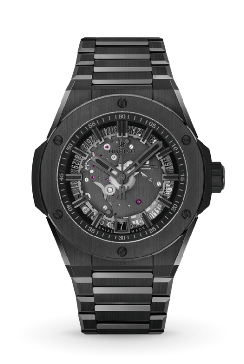 Hublot Big Bang Integrated Time Only All Black 40mm 456.CX.0140.CX Shop HUBLOT now at Watches of Switzerland Perth, Sydney and Melbourne Airport.