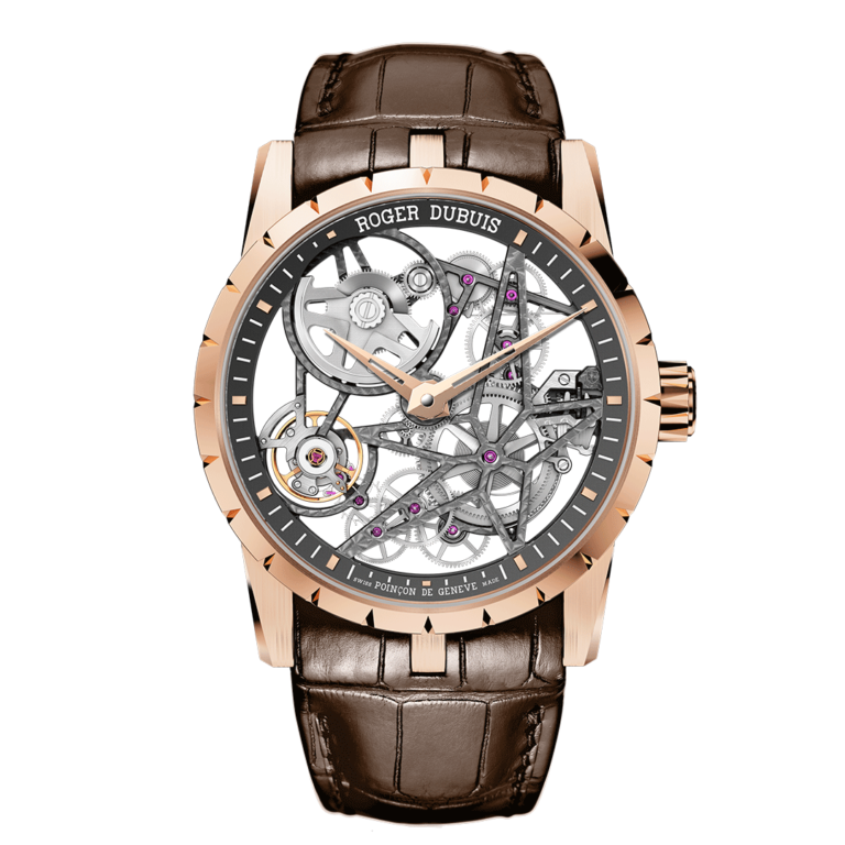 ROGER DUBUIS EXCALIBUR PINK GOLD 42MM DBEX0422 Shop Roger Dubuis at Watches of Switzerland