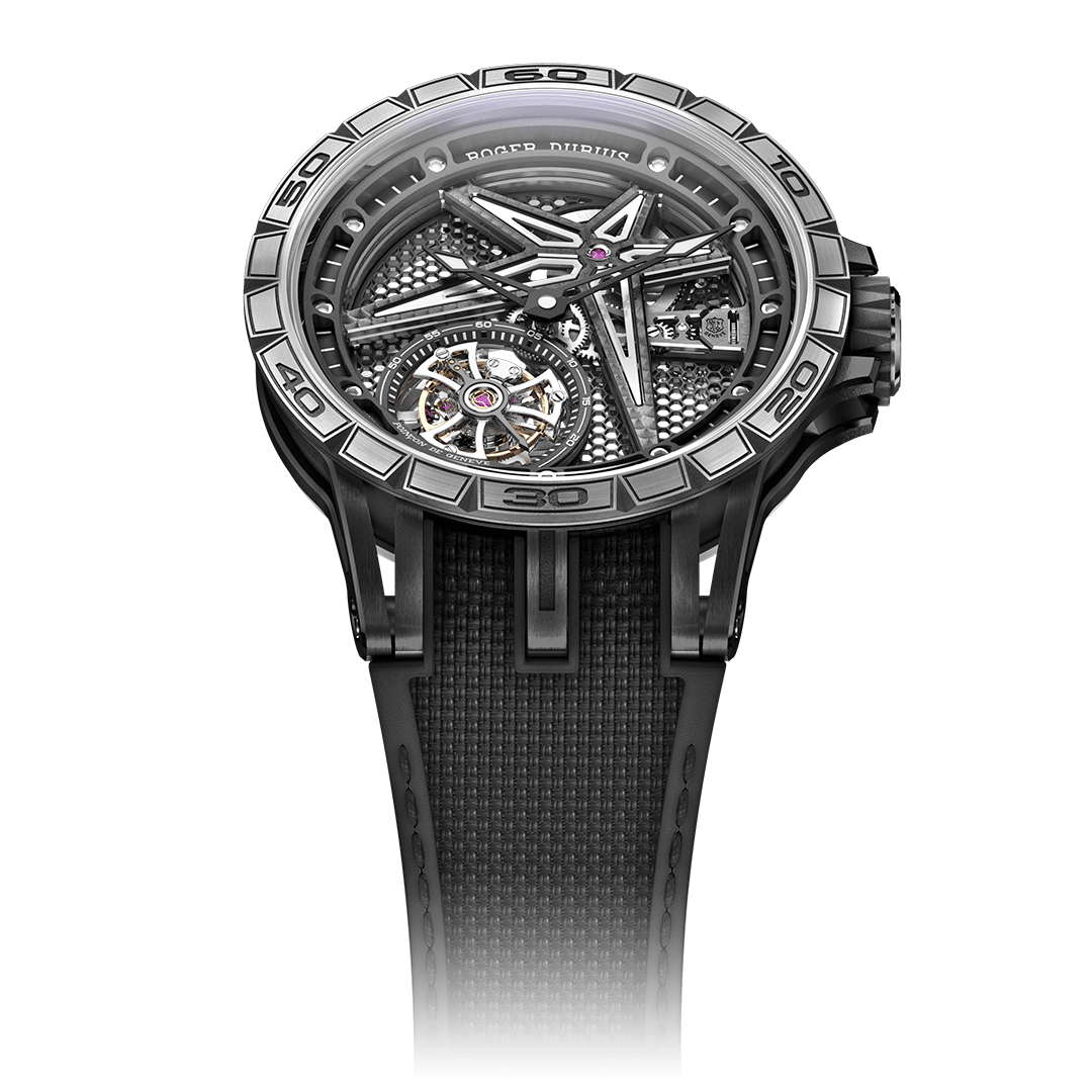 ROGER DUBUIS EXCALIBUR SPIDER BLACK DLC TITANIUM 39MM DBEX0815 Shop Roger Dubuis at Watches of Switzerland.