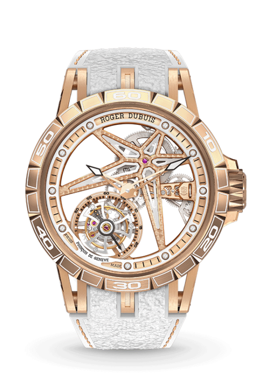 ROGER DUBUIS EXCALIBUR SPIDER EON GOLD 39MM DBEX0816 Shop Roger Dubuis at Watches of Switzerland.