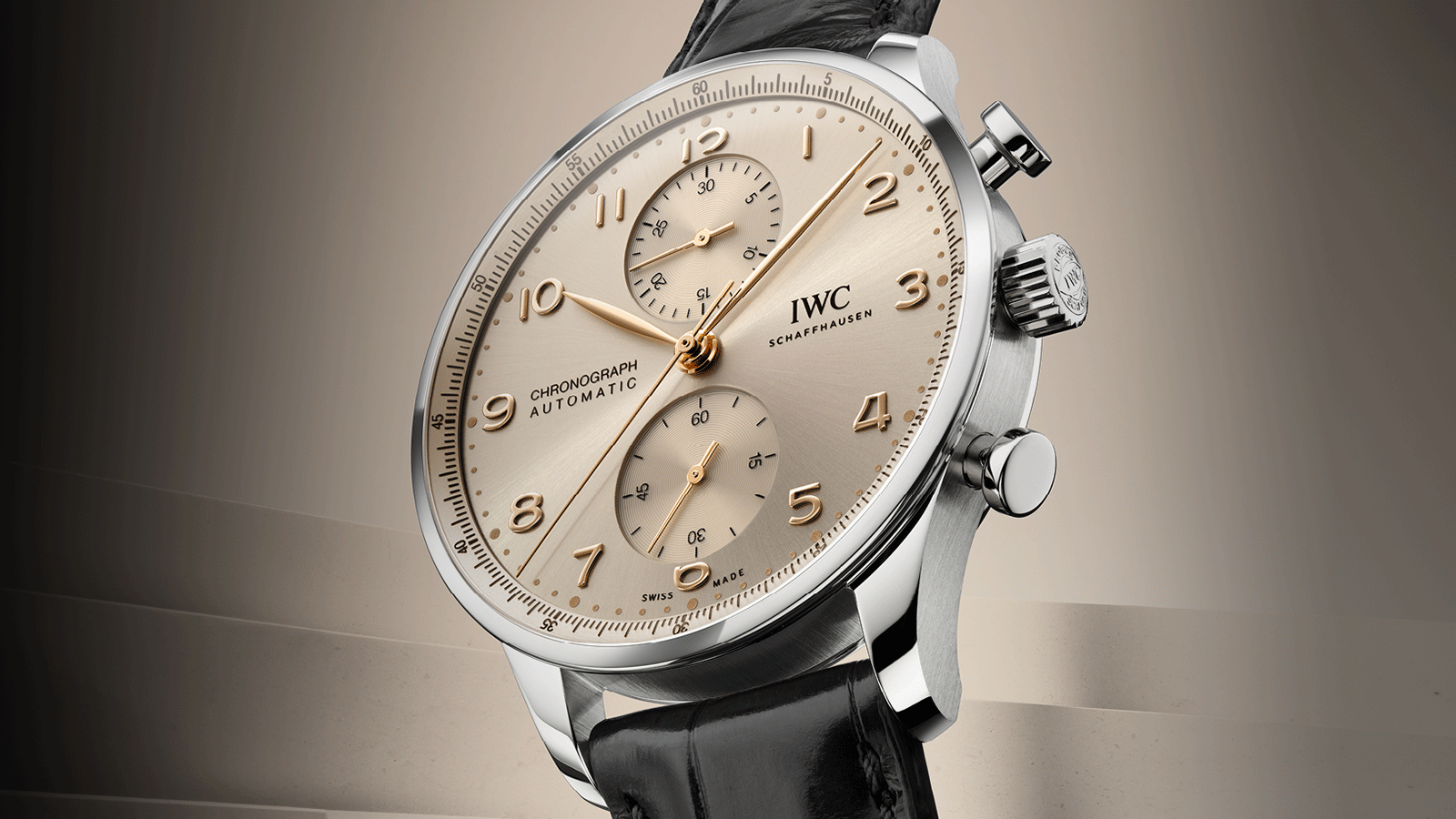 IWC Schaffhausen launches three new versions of the Portugieser Chronograph at Watches and Wonders Geneva. The new dial colours, Horizon Blue, Obsidian and Dune capture the unique atmospheres of different times of day and night.