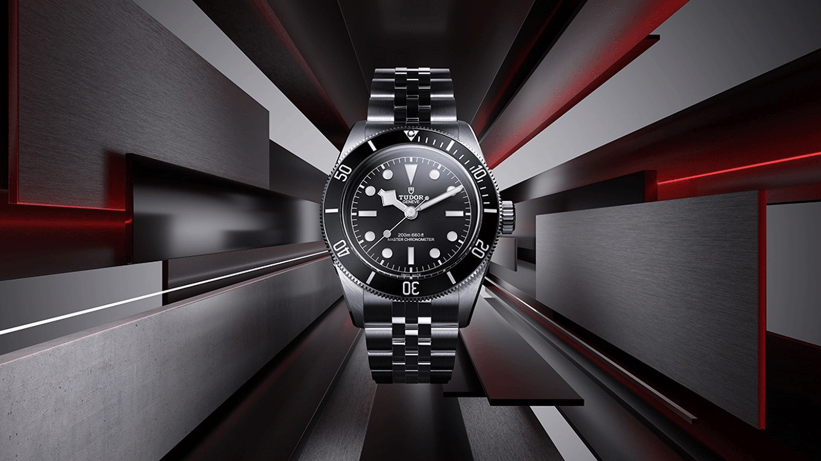 TUDOR introduces the newest iteration of the Black Bay, featuring an inky black dial, black aluminum insert and applied rhodium-plated hour markers and hands for a modern, monochromatic aesthetic.