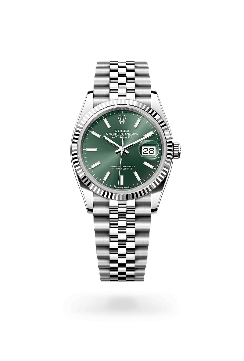 Rolex Datejust 36 in White Rolesor - combination of Oystersteel 