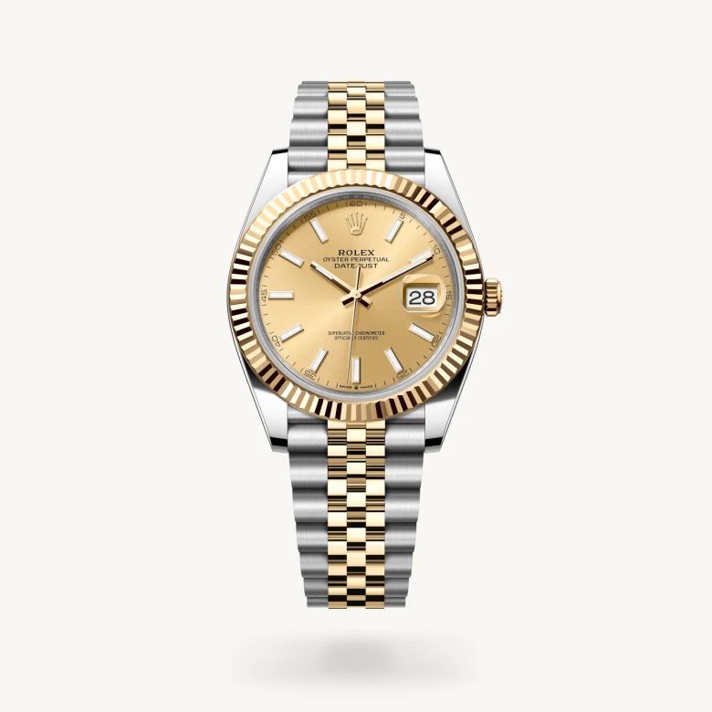 Rolex datejust in Yellow Rolesor - combination of Oystersteel and yellow gold, M126333-0010* - Watches of Switzerland