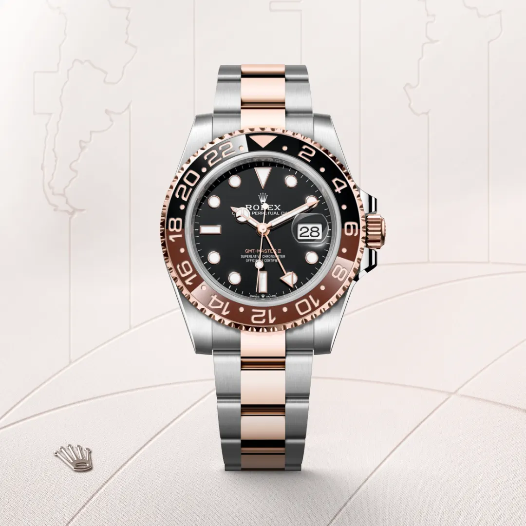 Rolex GMT-Master II Everose Rolesor - combination of Oystersteel