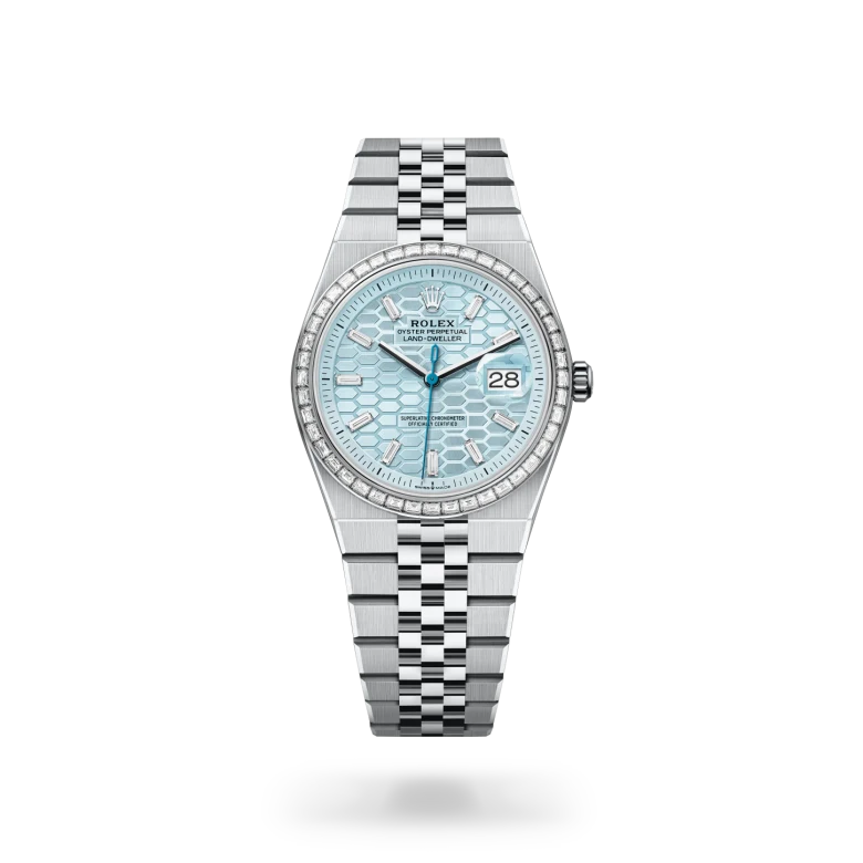 Rolex land-dweller in Platinum, M127286TBR-0001* - Watches of Switzerland
