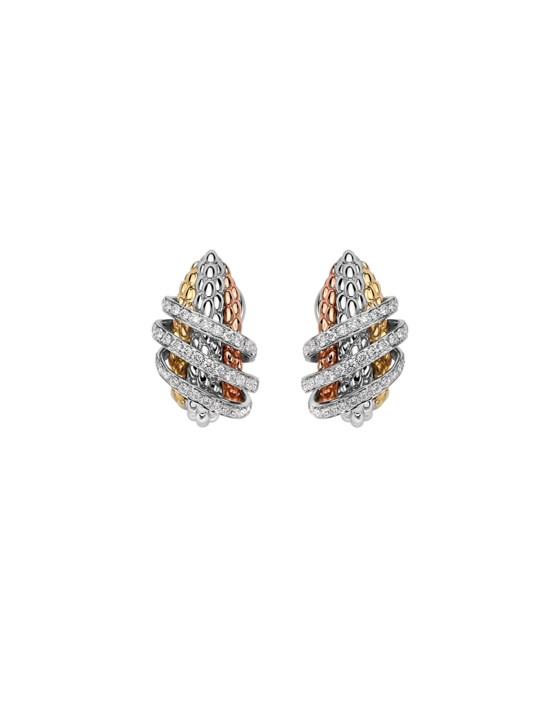 FOPE Solo Earrings with diamond Pave' 65106OX_PB