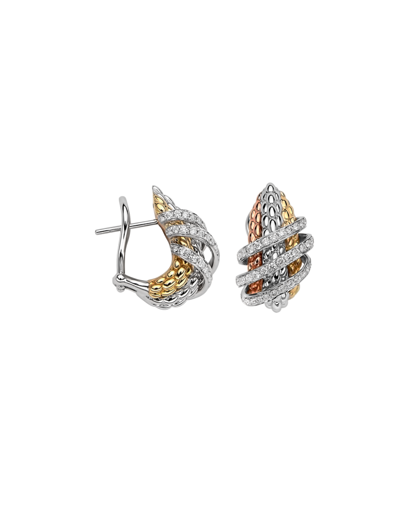 FOPE Solo Earrings with diamond Pave' 65106OX_PB