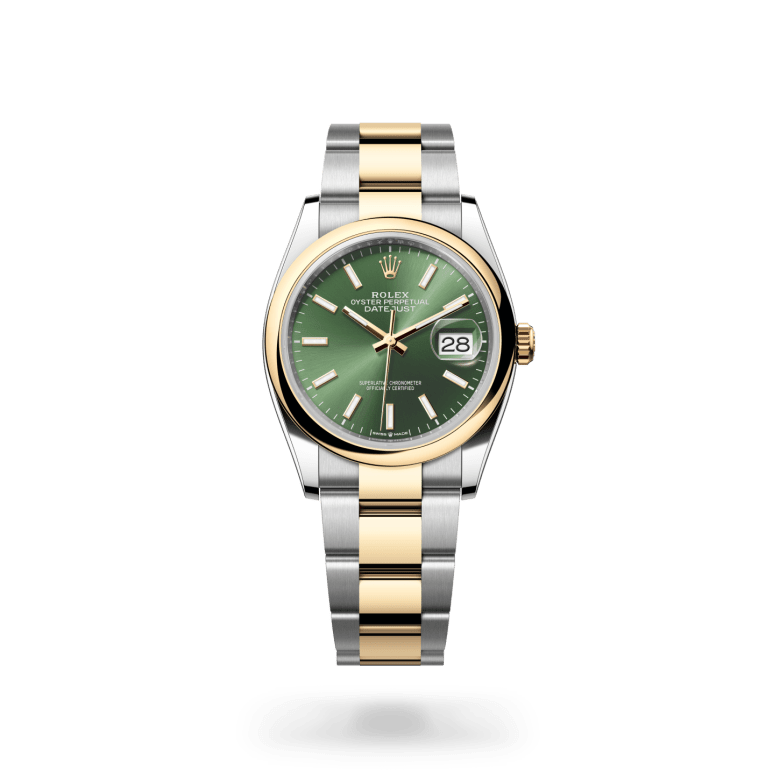 Rolex datejust in Yellow Rolesor - combination of Oystersteel and yellow gold, M126203-0058* - Watches of Switzerland
