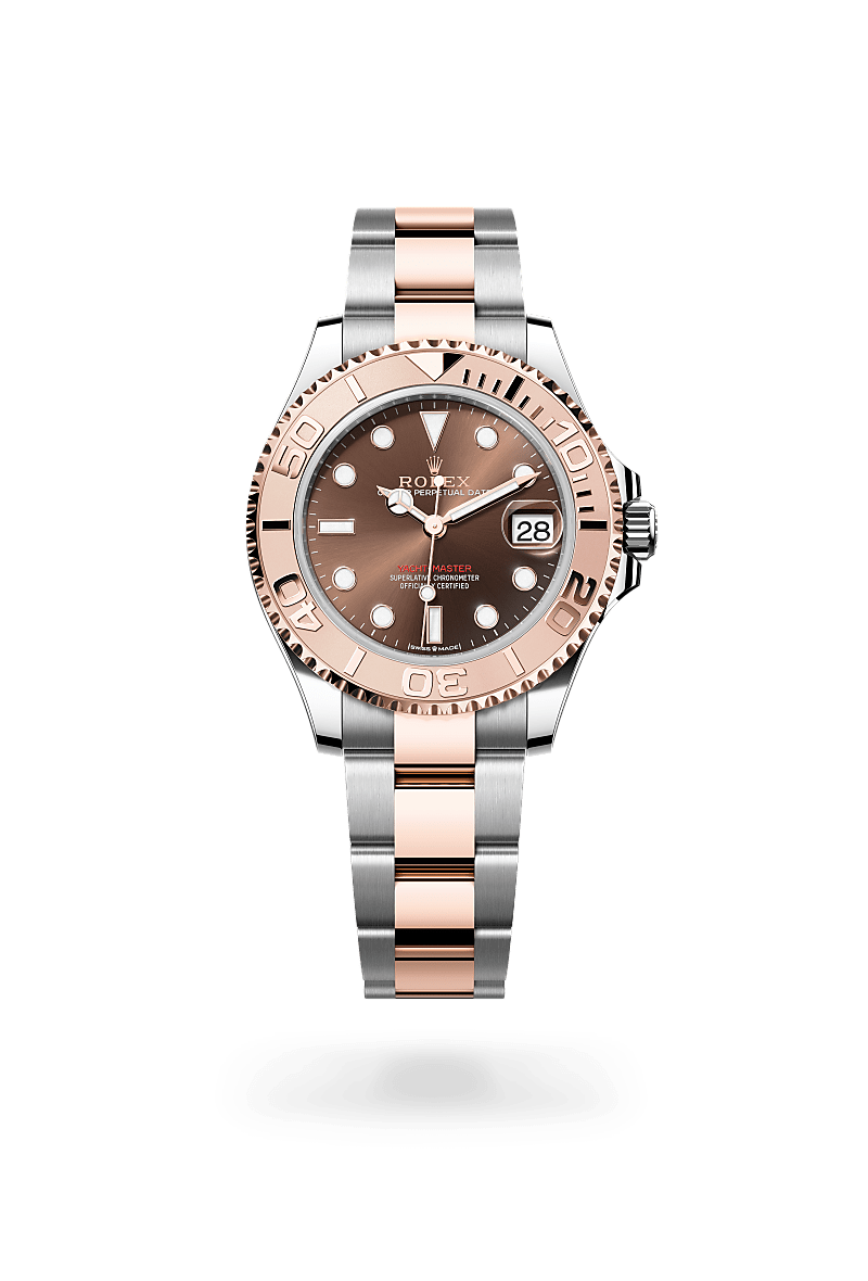 Rolex yacht-master in Everose Rolesor - combination of Oystersteel and Everose gold, M268621-0003* - Watches of Switzerland