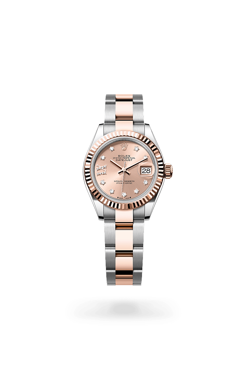 Rolex lady-datejust in Everose Rolesor - combination of Oystersteel and Everose gold, M279171-0028* - Watches of Switzerland