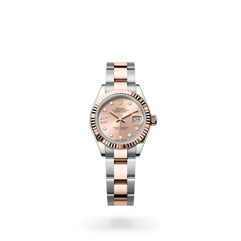 Rolex lady-datejust in Everose Rolesor - combination of Oystersteel and Everose gold, M279171-0028* - Watches of Switzerland
